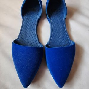 Native Shoes Audrey, Royal Blue Velvet, Women's size 11